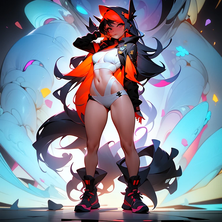 Amazing looking character , full body , against white background , in the style of nightcore, amazing hyper detailed art , i can't believe how beautiful this --ar 3:2 --niji 5 --s 750 --style expressive --chaos 10