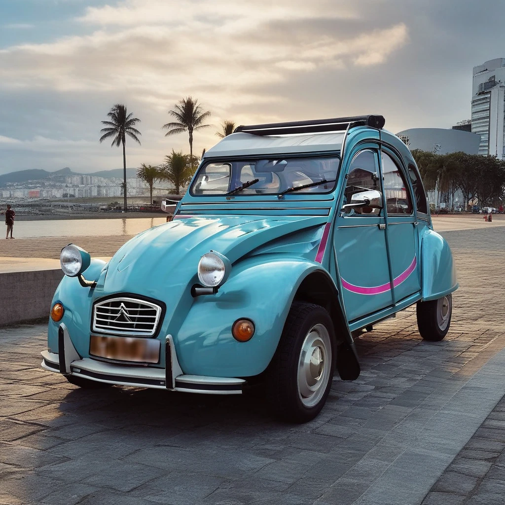 2Cv1024, um carro esportivo cyberpunk com luz neon, fundo da cidade cyberpunk,  fotografia, Altamente detalhado, sharp focus, trends on Artstation, studio photo, detalhes intrincados, Altamente detalhado, por Greg Rutkowski  