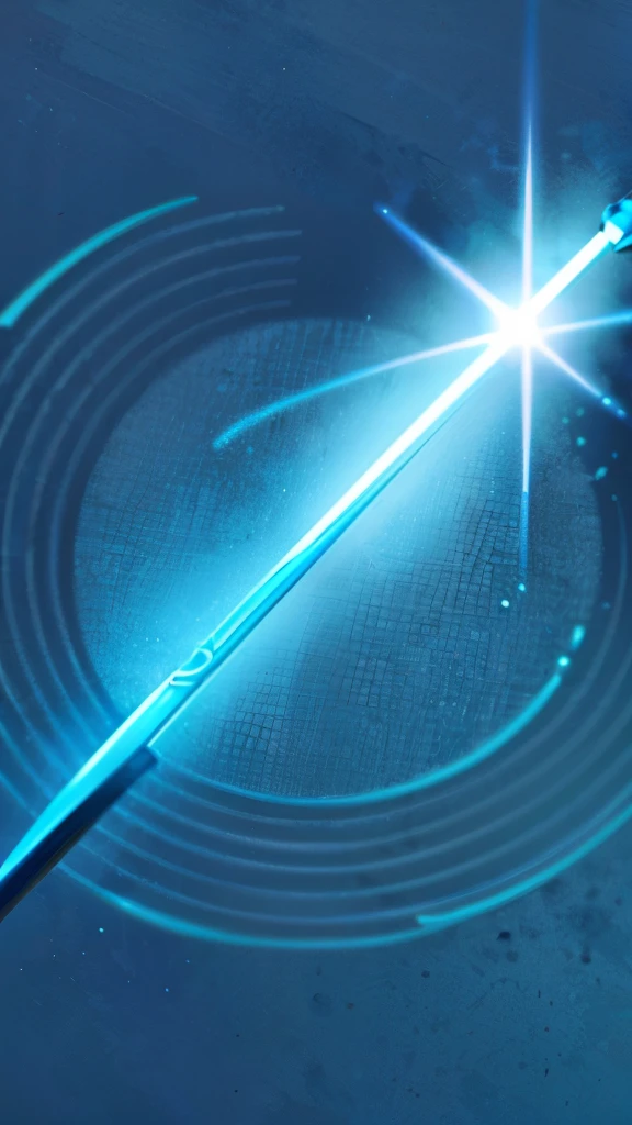Overall image of the cane No people cyan background Magic wand