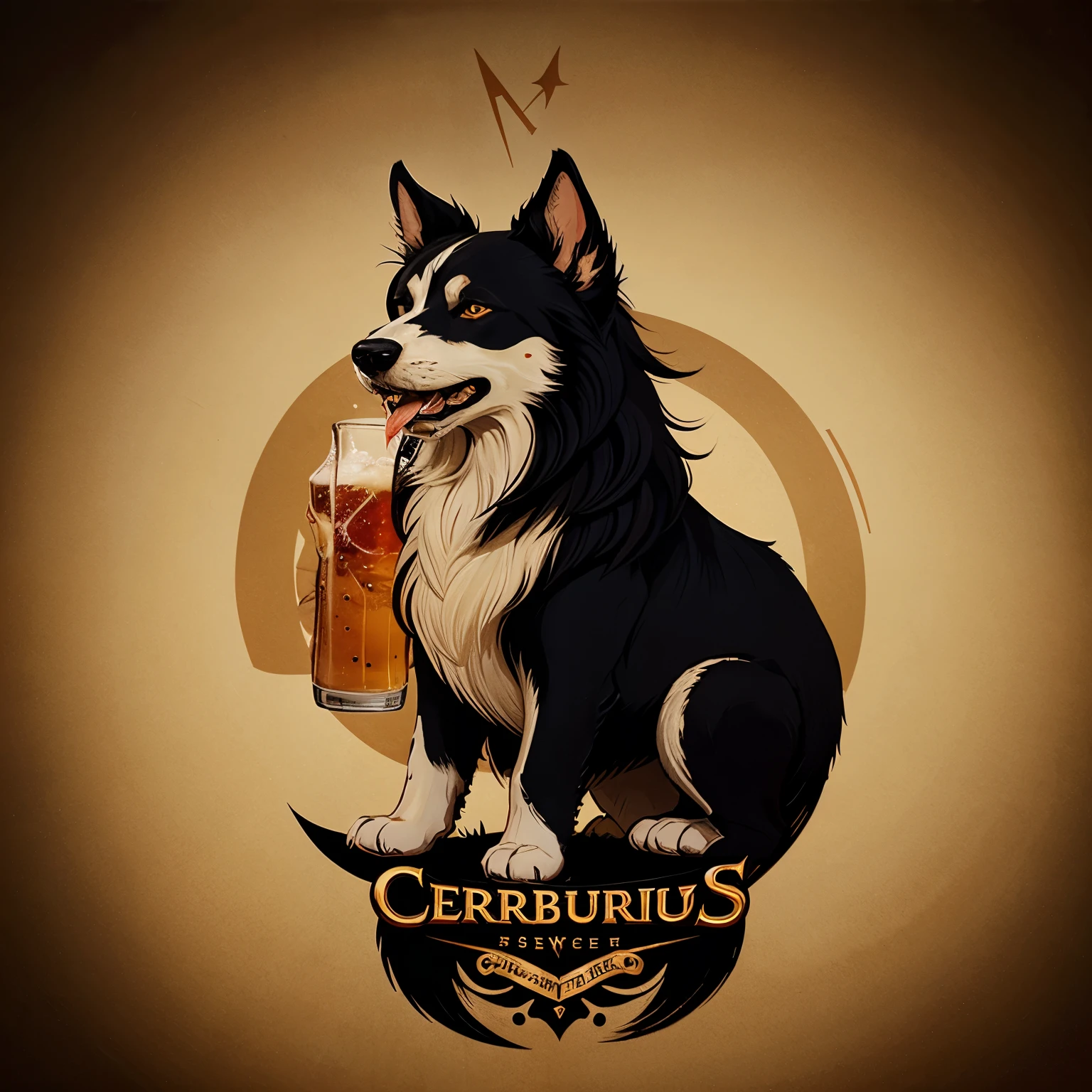 A logo for a beverage company called cerberus