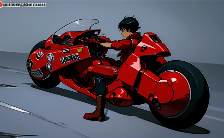 Ride a motorcycle and draw anime