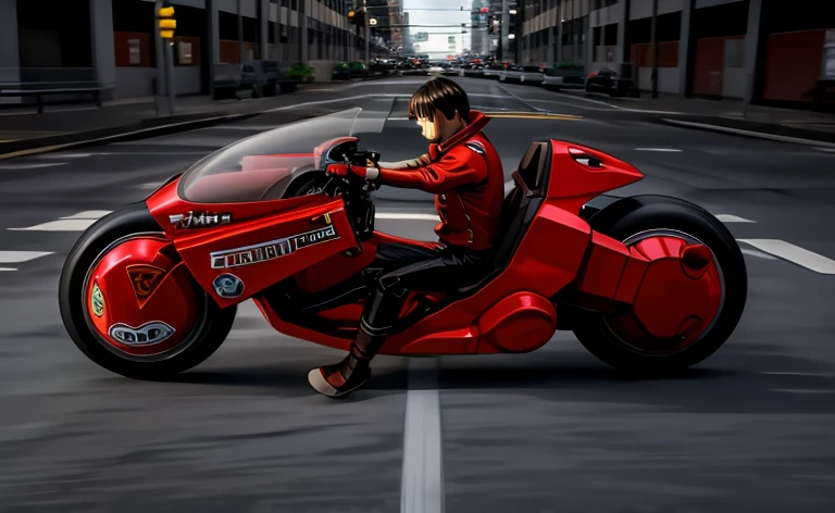 Ride a motorcycle and draw anime、Slide sideways,((Slide))