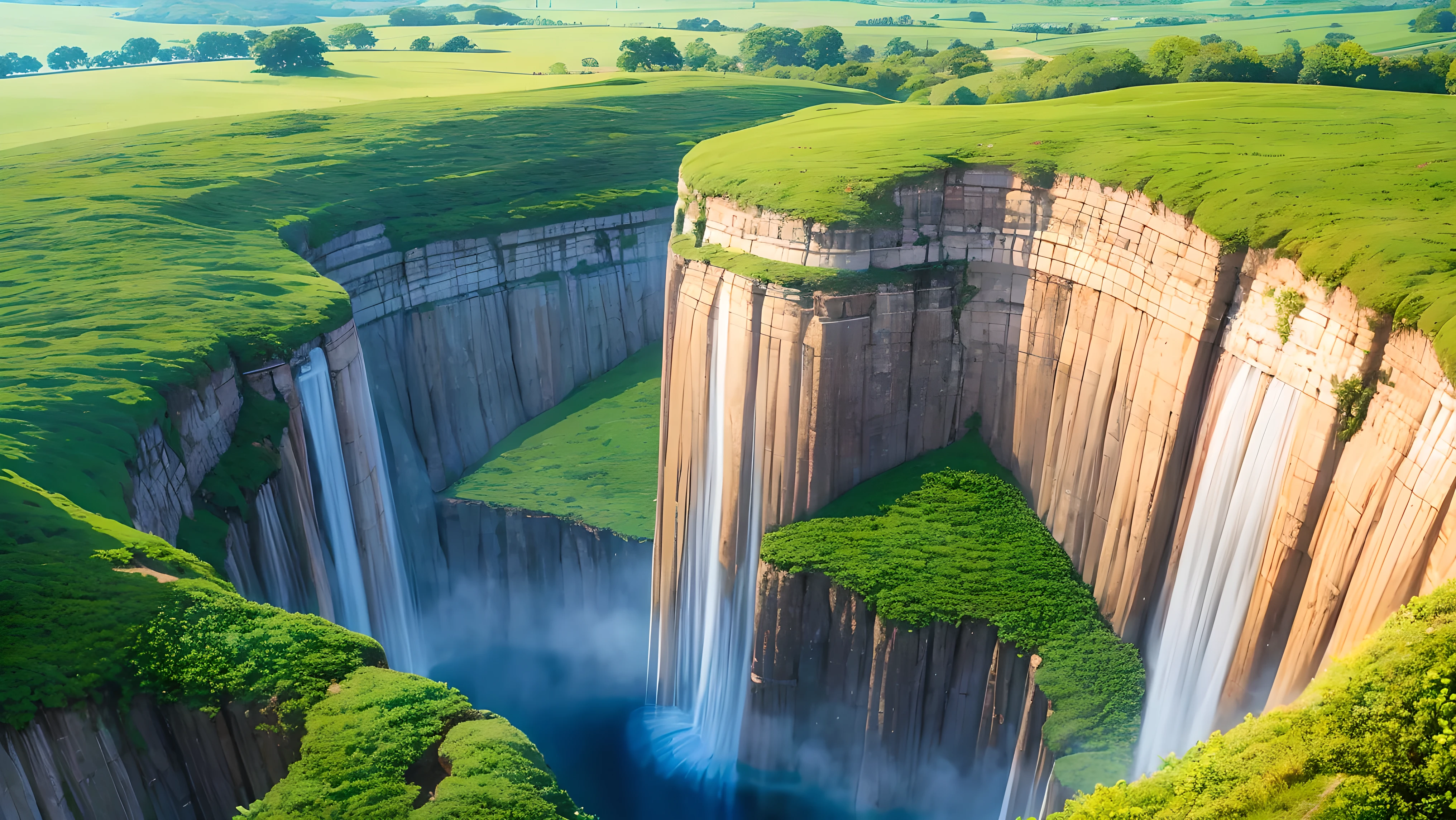 diosa del inframundo. paisaje epico de fondo
