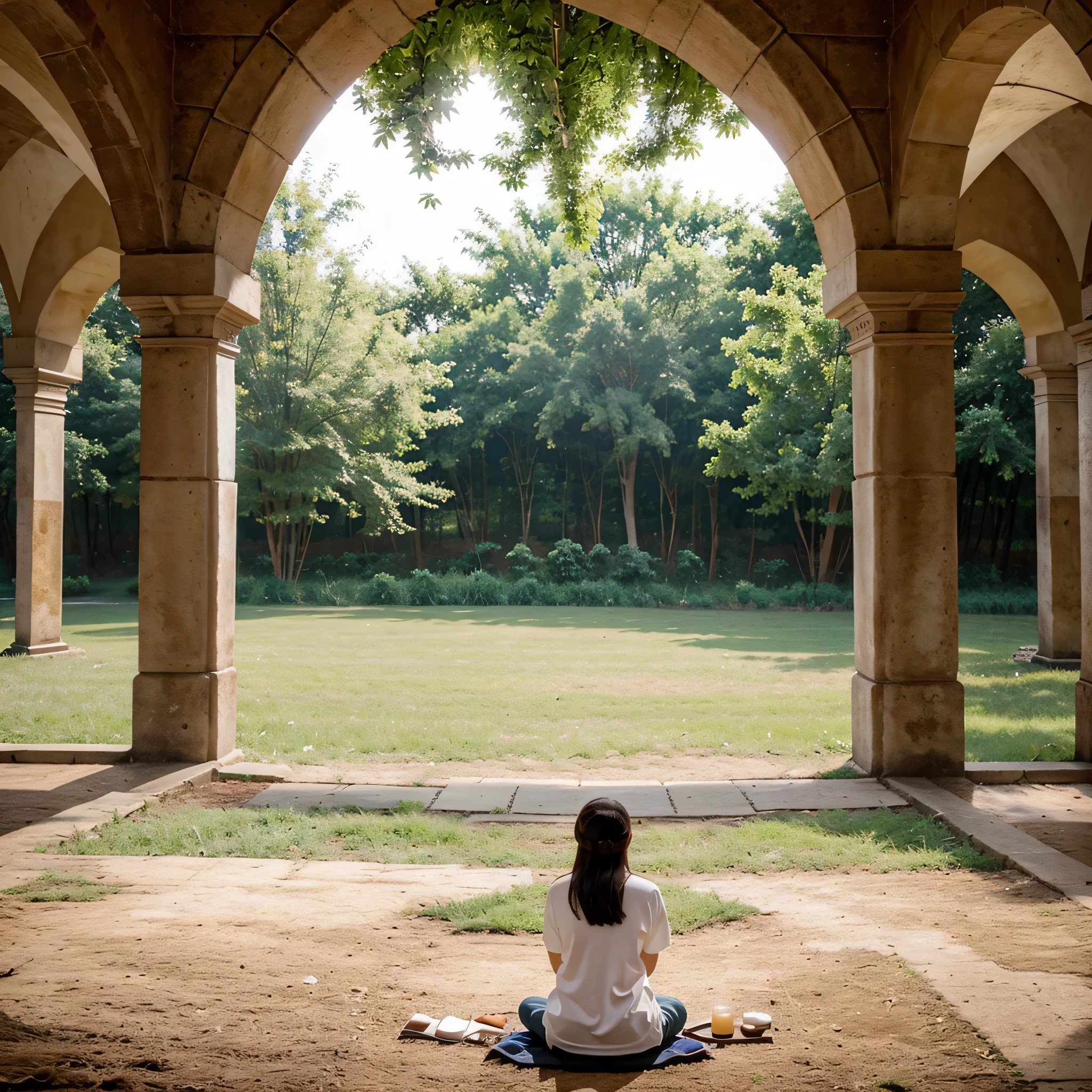 create a very beautiful environment for prayer to god