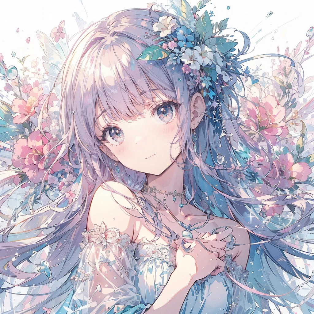 stepmother, gradient hair, straight hair, kanzashi, gradient eyes, makeup, anime, UHD, best quality, anatomically correct