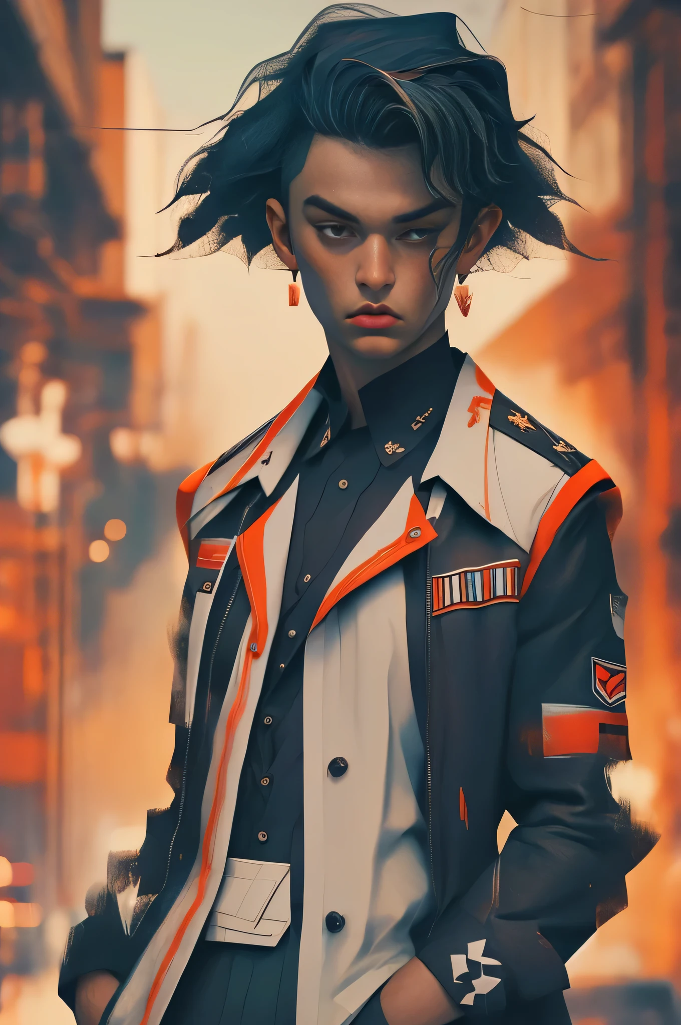 (best quality,4k,8k,highres,masterpiece:1.2),ultra-detailed,realistic,punk style,punk fashion,full body shot:1.5,general shot:1.5,rebellious,spiked clothing,chain accessories,rebellious pose,high mohawk, violet hair, colorful, edgy background, studio lighting, dynamic pose