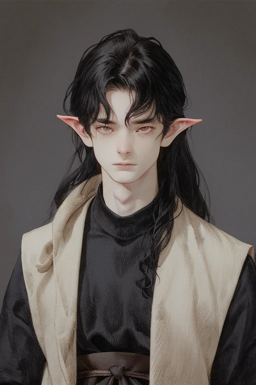 (best quality,4k,8k,highres,masterpiece:1.2),ultra-detailed,(realistic,photorealistic,photo-realistic:1.37),portraits,dark background,simple background,black tattoo,dark skin,Odin,1 boy,masculine focus,pointed ears,elf,return unharmed Note：
- The last tag "dark skin" Is a description of the person&#39;s appearance attributes，It does not refer to the overall color of the picture.。
- Special characters"FenrisYes"The subject given，No translation into English required。