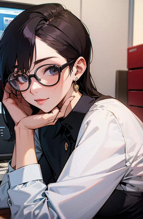 Cool women、sexy、Office Lady、Glasses、