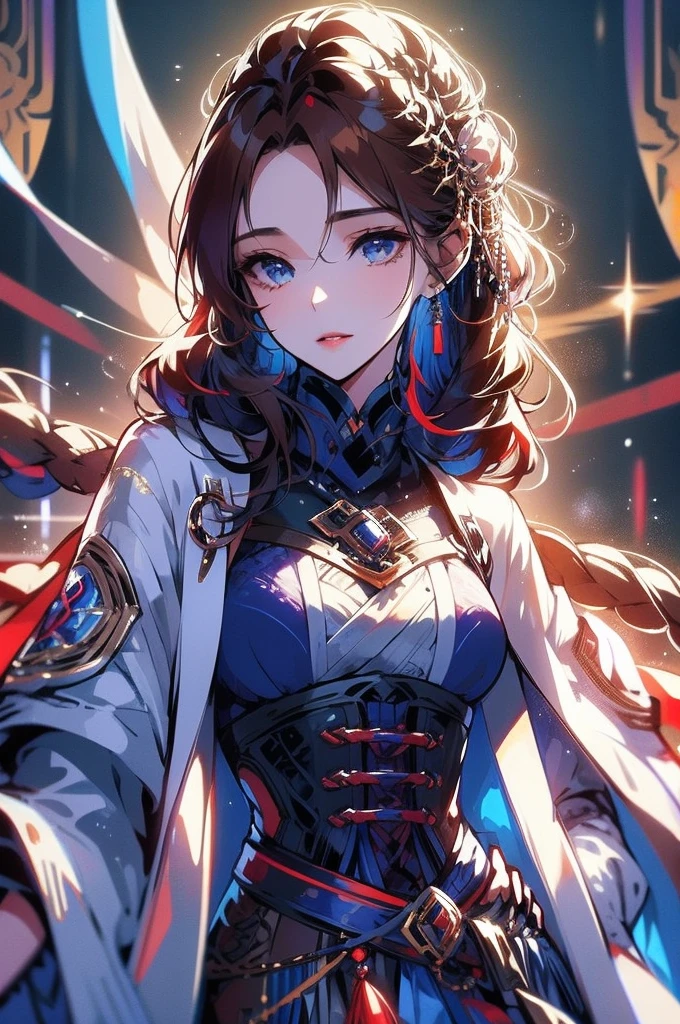 best quality, masterpiece, beautiful and aesthetic, 16K, (HDR:1.4), high contrast, bokeh:1.2, lens flare, (vibrant color:1.4), (muted colors, dim colors, soothing tones:0), cinematic lighting, ambient lighting, sidelighting, Exquisite details and textures, cinematic shot, Warm tone, (Bright and intense:1.2) anime style, Waist-up Side-view, Short Wave dark brown hair, (a lovely smile:1), Indigo bracelet, wearing a white winter jacket and scarf, a beautiful girl, sensual lips, ultra hd, realistic, vivid colors