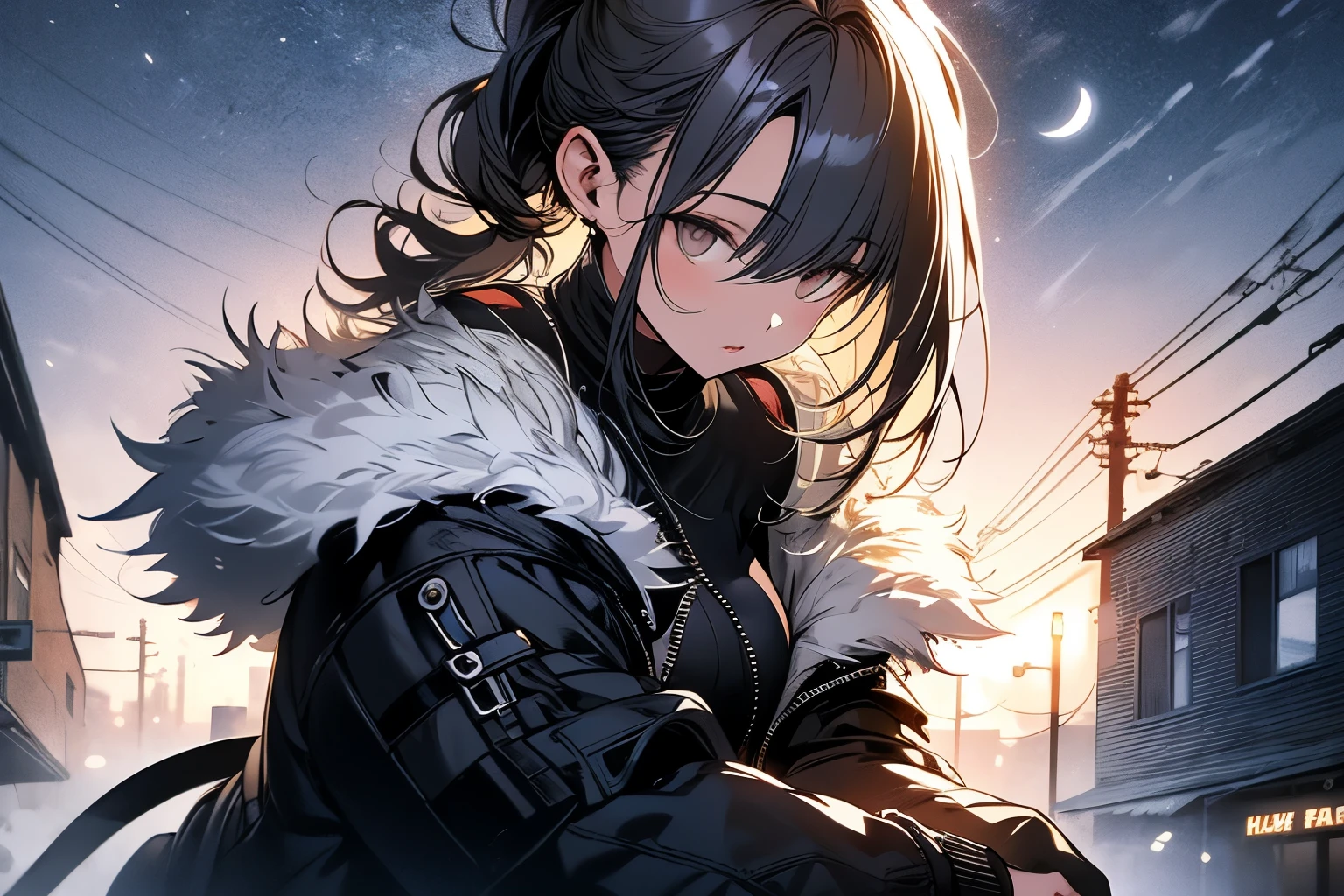 ultra-absurdres-Top quality by artist God, ultra-detailed, high resolution, anime moe artstyle, best anime 8k konachan wallpaper, pixiv contest winner, pool:2810, perfect anatomy,break, 1girl, (Please draw a girl dynamic action to skyscraper alone. )break,(Solo,little female, -yeld:1.Full limbs, complete fingers, cyberpunk, (very short hair), pixie cut, medium breasts, beautiful (well-shaped) breasts, groin, butt, small black eyes, beautiful detailed eyes, well-proportioned iris and pupils, expressive eyes, highres detailed hair, expressionless, bodysuit, plugsuit, (Detailed Lighting), (Detailed background), in the cityscape. break,super detailed skin, Best sexual lighting powered by famous artist, 8k,beauty illustration,photoshop_(medium),very aesthetic,break,((artist:izumi_tsubasu )), artist:clamp ,artist:carnelian ,artist:kantoku ,
