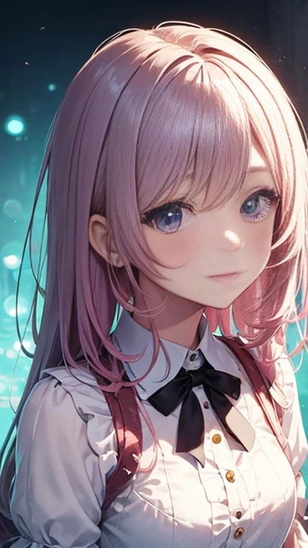 Anime girl with pink hair and a ribbon in her hair, Cute realistic portrait, 髪の毛はSilver、Gweitz, Magical Girl Portrait, Cute Characters, Cute art style, Anime Moe Art Style, MapleStory character art, cute portrait, Cute Anime Girl Portrait, Small person portrait, artwork in the style of Gweitz, Splash Art Anime ,Lace blouse、See-through、sexy lace top、I'm not wearing a skirt)、Silver、Long twin tails、bird、Wind、Thick thighs、On all fours
