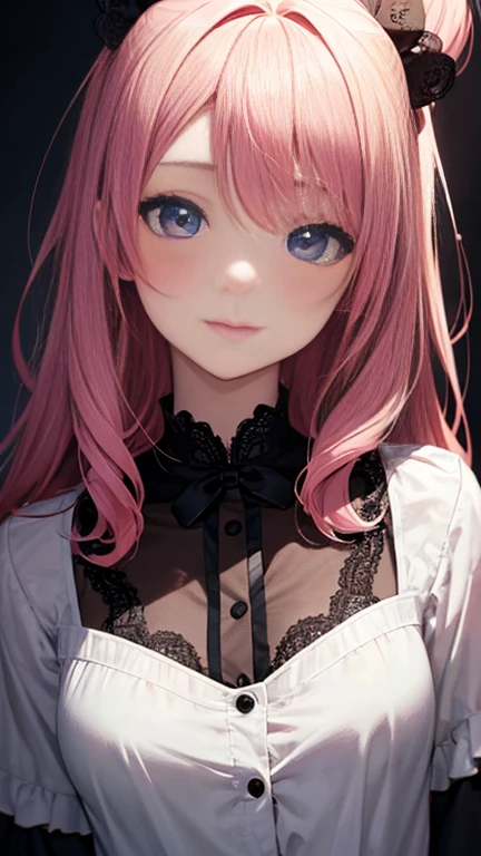 Anime girl with pink hair and a ribbon in her hair, Cute realistic portrait, 髪の毛はSilver、Gweitz, Magical Girl Portrait, Cute Characters, Cute art style, Anime Moe Art Style, MapleStory character art, cute portrait, Cute Anime Girl Portrait, Small person portrait, artwork in the style of Gweitz, Splash Art Anime ,Lace blouse、See-through、sexy lace top、I&#39;m not wearing a skirt)、Silver、Long twin tails、bird、Wind、Thick thighs、On all fours