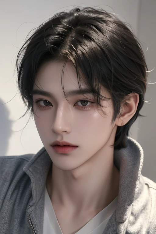 ((highest quality, 8k, masterpiece: 1.3))、Instagram selfies、Room Background、K-POPファッションのハンサムな男の子:1.5, 17 years old、Delinquent boy、 Well-groomed face, Black hair color、Thin face、（White skin:1.5）、whole body、（Beckoning:2.0）、Dark Eyes、Super handsome、Sexy Eyes、Ultra-thin face、Handsome Nose、Small eyes and face、Beautiful lighting, High resolution, Mouth details、smile、whole body: 1.5、Perfect figure、Very slim、Medium Hair、Stussy clothes、Larger clothes.