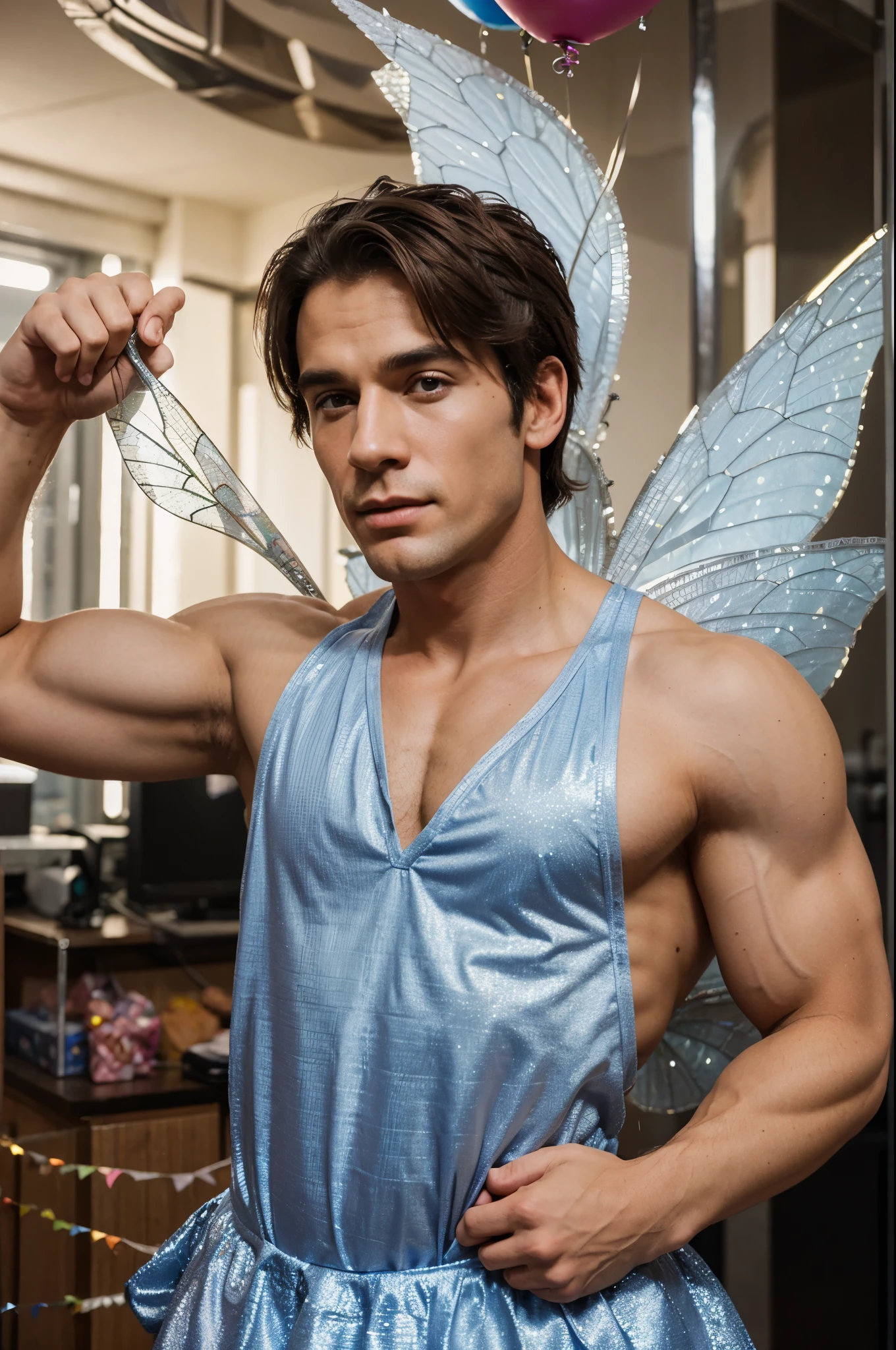 Big jacked birthday fairy male