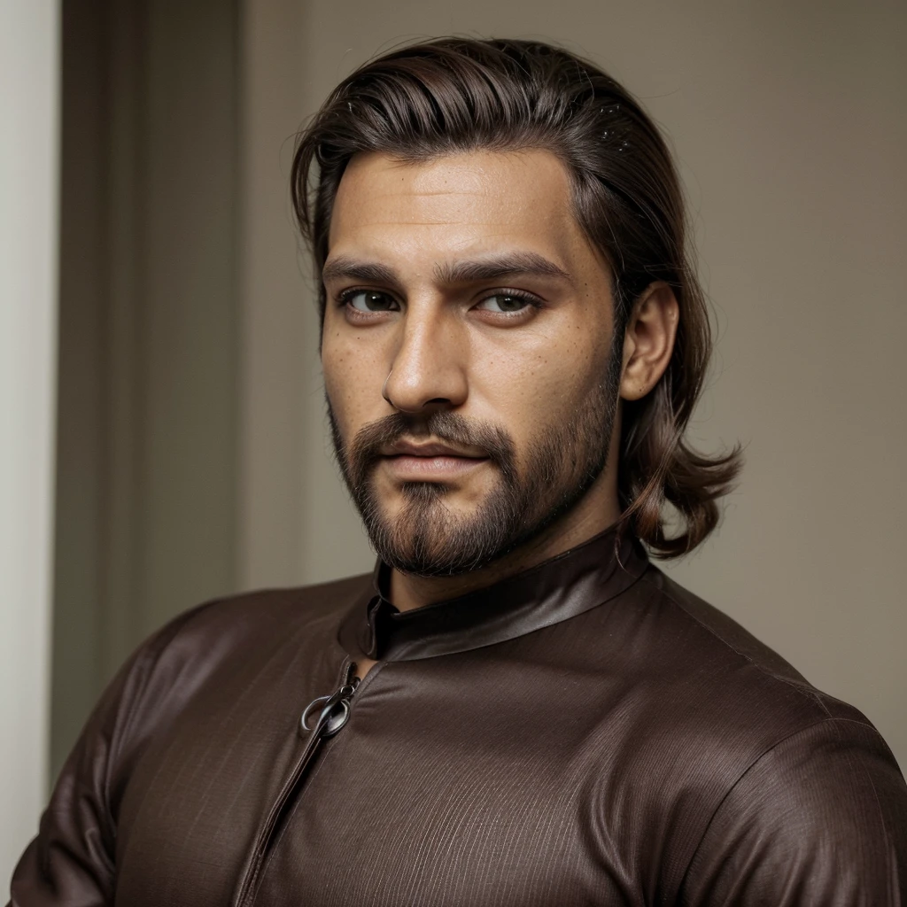 Homem, terno, olhos marrons, bonito, cabelo preto curto, sem barba
