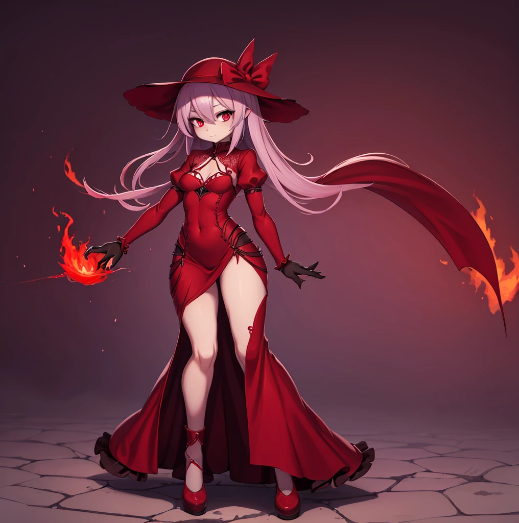 there is a drawing of a woman with a red dress and a hat, emitting evil red aura, dark goddess with six arms, red aura, red biomechanical dress, remilia scarlet from touhou, evil aura, crimson red aura, dark glowing red aura, the butterfly goddess of fire, symmetrical fullbody rendering, character ANIME girl, ((design sketches)), (masterpiece), extremely detailed, (original design reserved), (random poses), LEADER, (dirty: 1.1), (movement: 0.8), (young: 1.3), (sprint: 0.6) (silent hill concept) (resident evil concept)