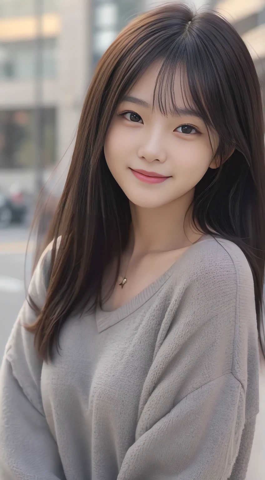 One person girl，,highest quality、masterpiece、Facial details are particularly rich、Pretty face、The best smile、Long black hair、