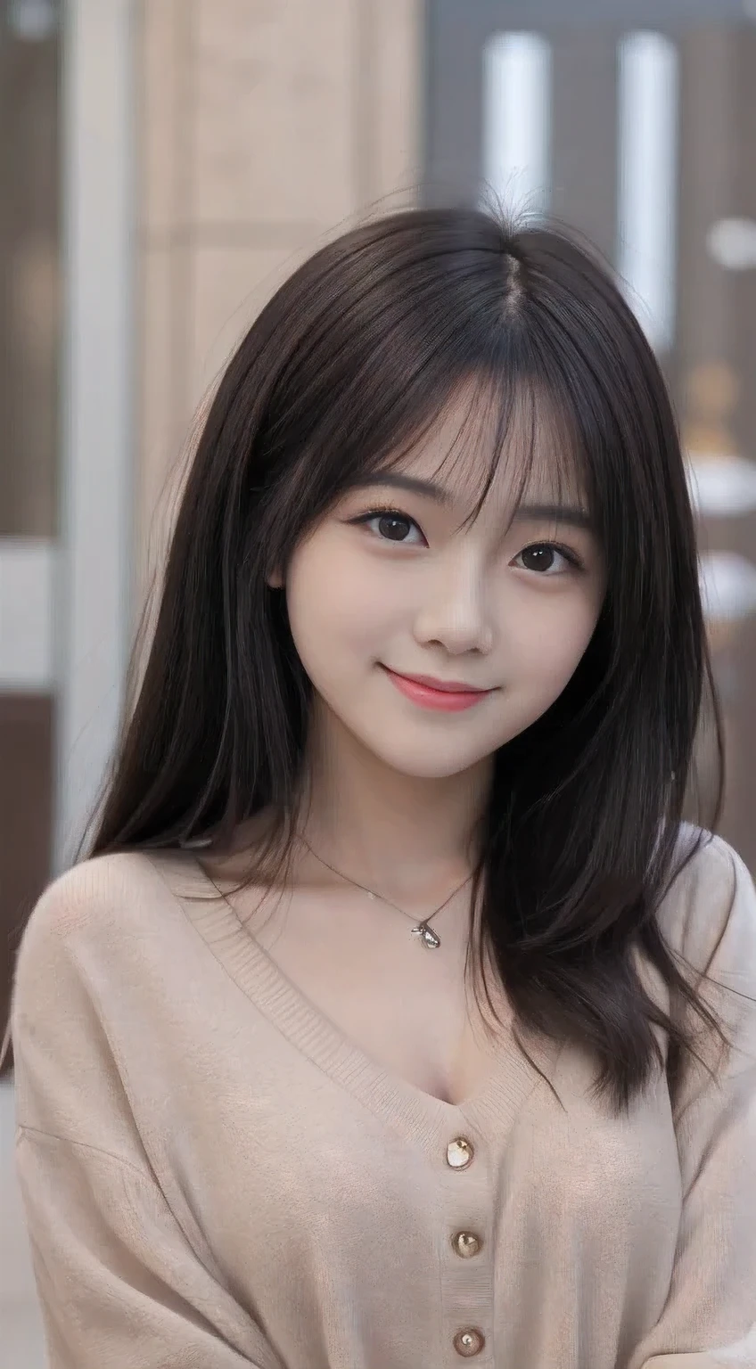 One person girl,,highest quality、masterpiece、Facial details are particularly rich、Pretty face、The best smile、Long black hair、
