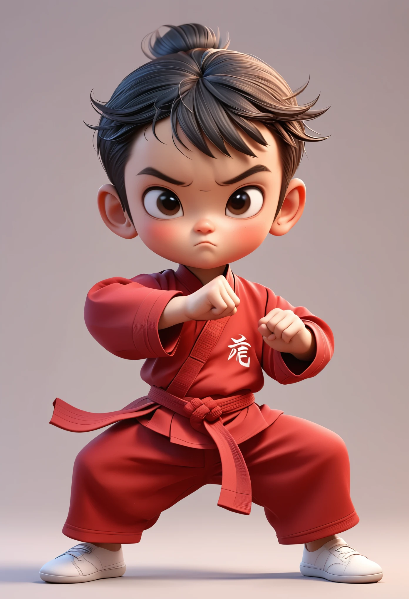 3D，Kung Fu Kid，Cartoon Style