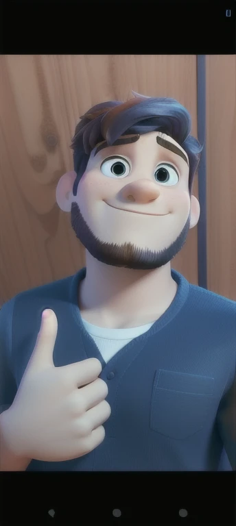 Um homem moreno estilo Disney pixar, alta qualidade,melhor qualidade 