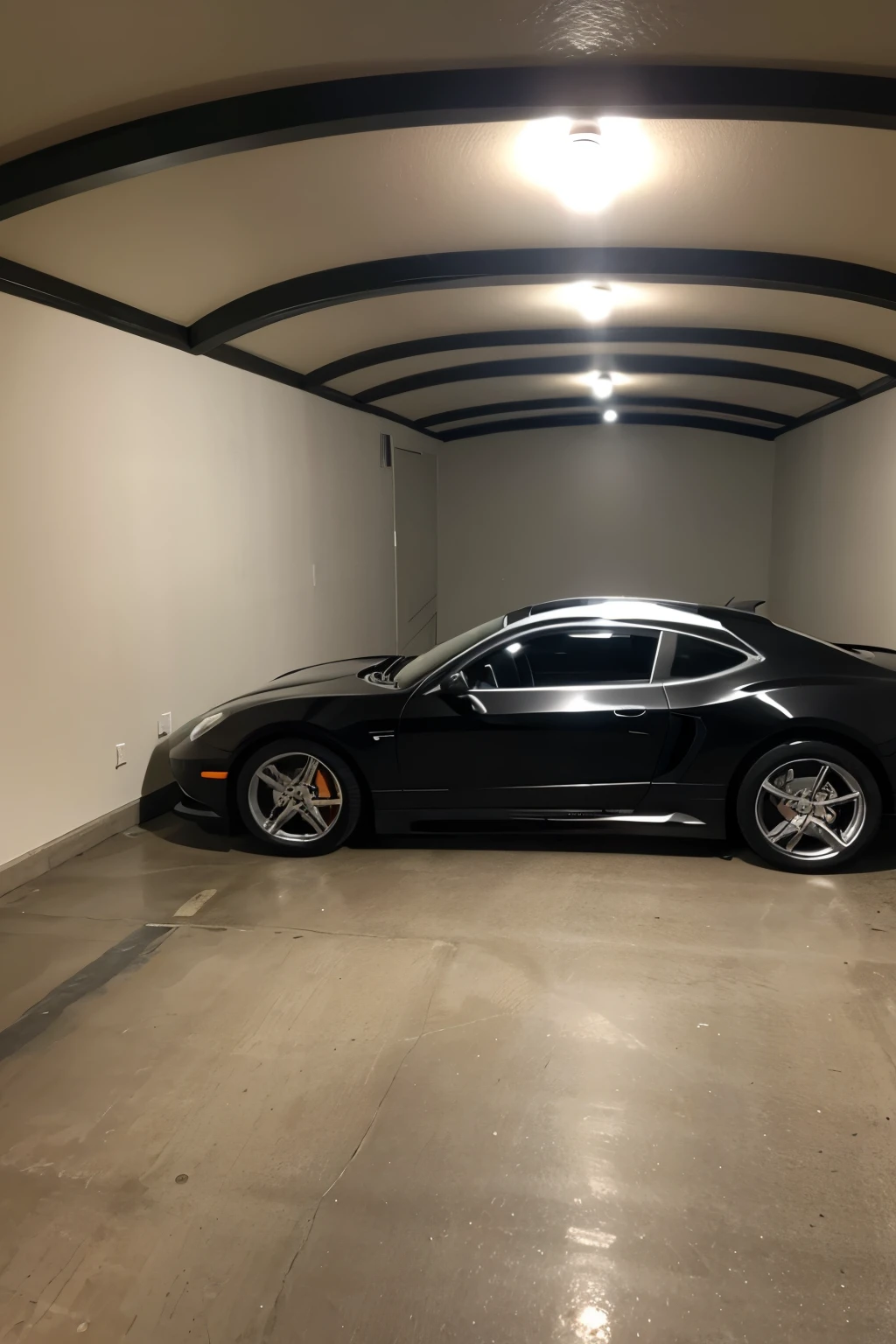 High-end residential underground parking lot