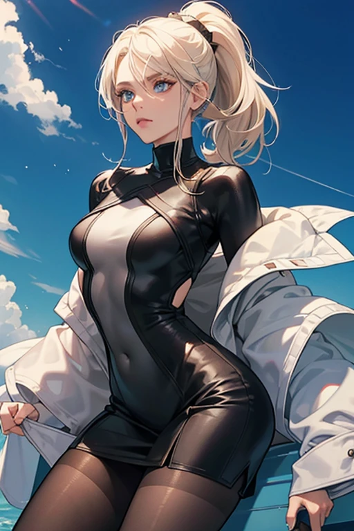 Lidia has platinum blonde hair which she ties into a high ponytail. She has blue eyes. Lidia's unique customizations consist of a short-sleeved wetsuit usually worn by surfers (Sporty Wetsuit), a Polish traditional costume (Trendsetter Set), and the political suit first shown in her character reveal trailer (Posh Politician Set). Her political outfit consists of a light gray long corporate jacket with a brown formal vest beneath. She wears a white, long sleeved button-up shirt, a long brownish gray knee-length skirt, brown stockings, and black heels with a single strap. Like Panda and Zafina, Lidia cannot be customized to wear the bikinis available to the rest of the female cast. SPARKLE; GLITTER