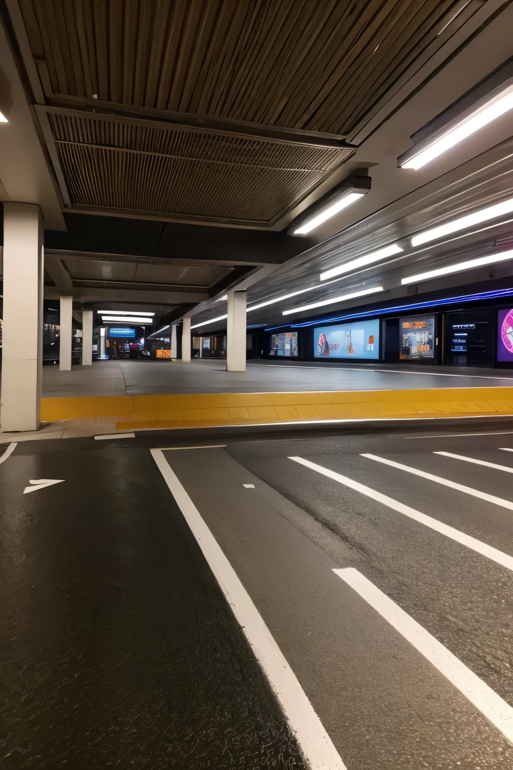 Shopping mall underground garage