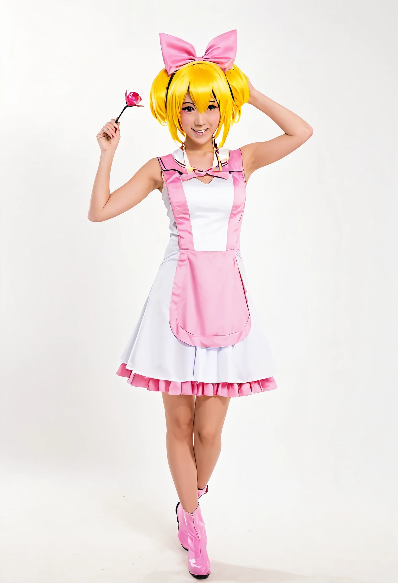 Chica de anime disfraz de animadora 