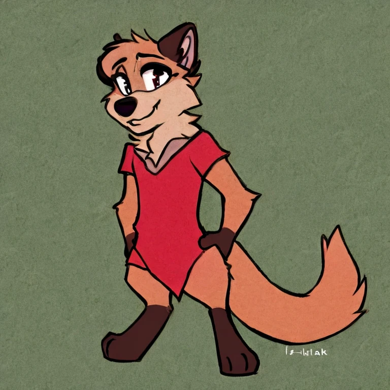 1girl, MinervaMinkCzar,(furry, furry female, full body), (animal ears, long tail, blonde tail, snout, swept bangs, blonde hair, makeup, black eyes, blue eyeshadow), (red dress, standing, seductive), (outdoors, forest background), (masterpiece:1.2), hires, (detailed face:1.2), (detailed eyes:1.2), perfect skin, ultra-high resolution, 8K, high quality, (sharp focus:1.2), clean, crisp, cinematic,