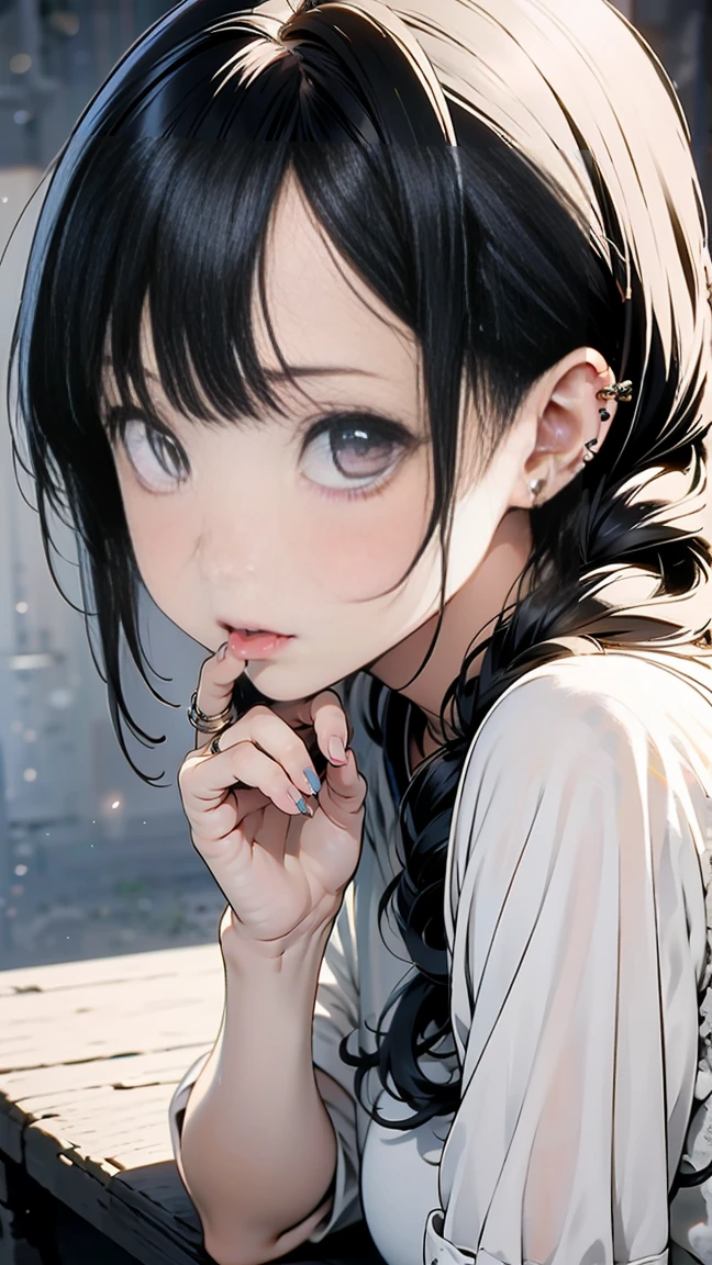 ((highest quality)), ((masterpiece)),High resolution (High Dynamic Range),Ray tracing, Super Resolution, (((anime screencap, black outline, Written boundary depth , written soft outline))), blur, bokeh, Maximum clarity and sharpness,Multilayer Texture,surface shading,Accurate simulation of light-matter interactions,Perfect Proportions,Two-tone lighting, White balance,8K, limit only one woman, BREAK beautiful hair, Beautiful Face, Beautiful and beautiful eyes, Beautiful body, Beautiful breasts, Beautiful thighs, Beautiful feet, Beautiful fingers, (Beautiful views) , breast enlarged, large breast, perky tits, (blush, 20 years, seductive adult woman , anime gyaru , Narrow eyes) , streaked hair, hair intakes, colored inner hair, BREAK (light green,white,light pink, spring-color-outfit:1.3), nail art BREAK (((portrait, close up, cowboy shot, looking at viewer, \(face waiting for kiss\):1.3))), BREAK (sitting, a girl Applying Lipstick In front of vanity table Mirror:1.3, natural make),BREAK flowers artwork, fashion magazine