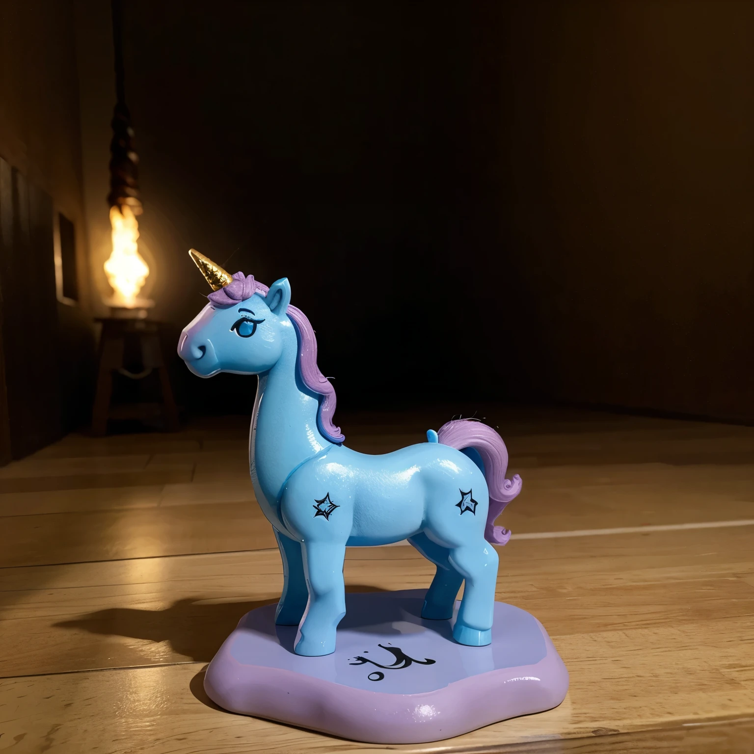 Un numero 1 con forma de unicornio