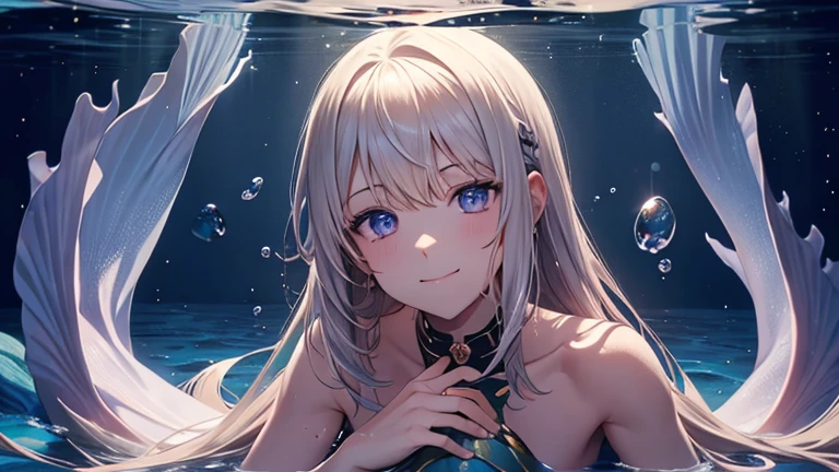 Submerge in water、a woman in armor、Blonde hair、licking、Kuccolo、