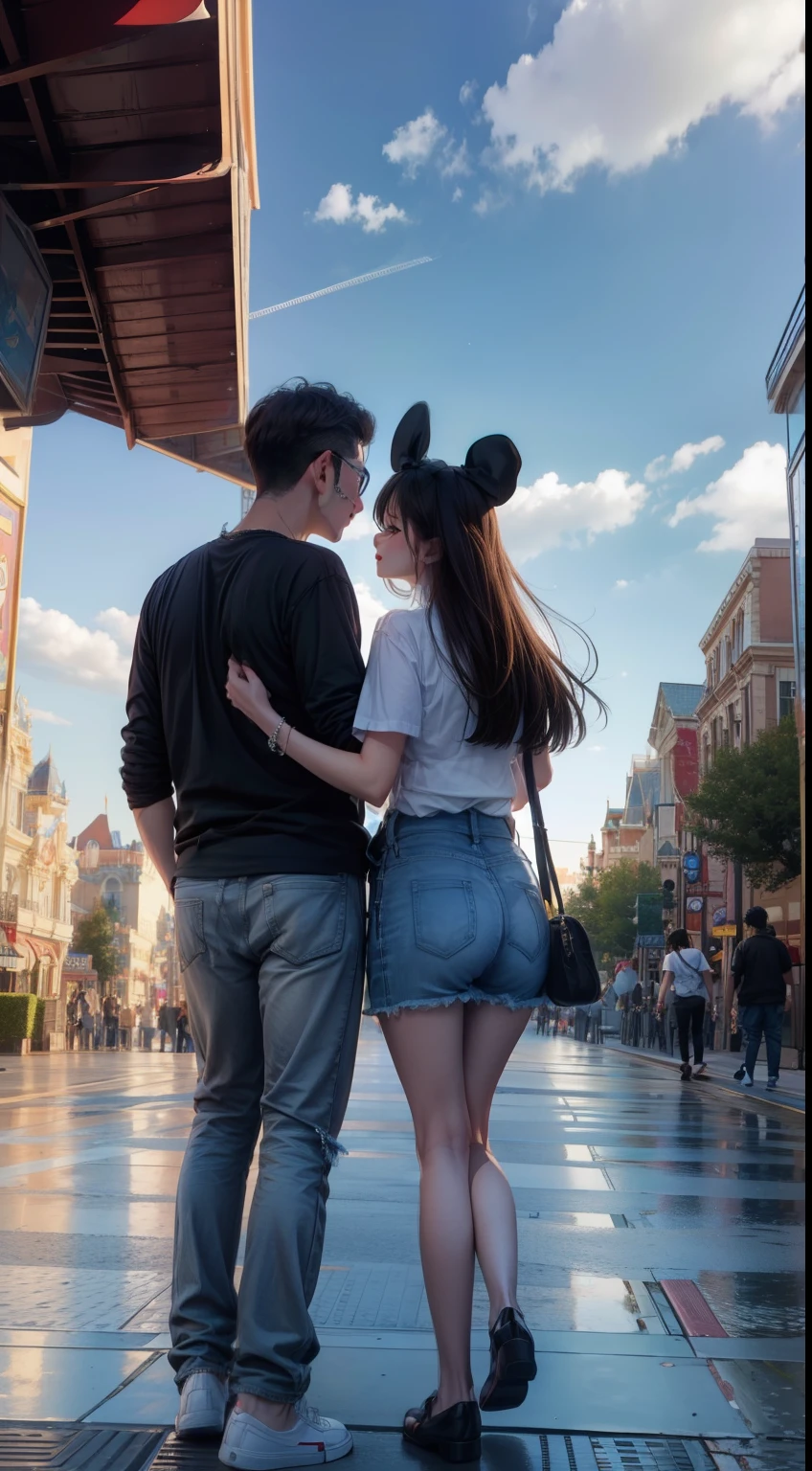 Couple on a date at Disneyland、Second Dimension