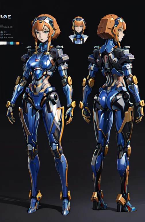 Autobot woman in robot and beagle mode, Full Body Shot, Reference Sheet 