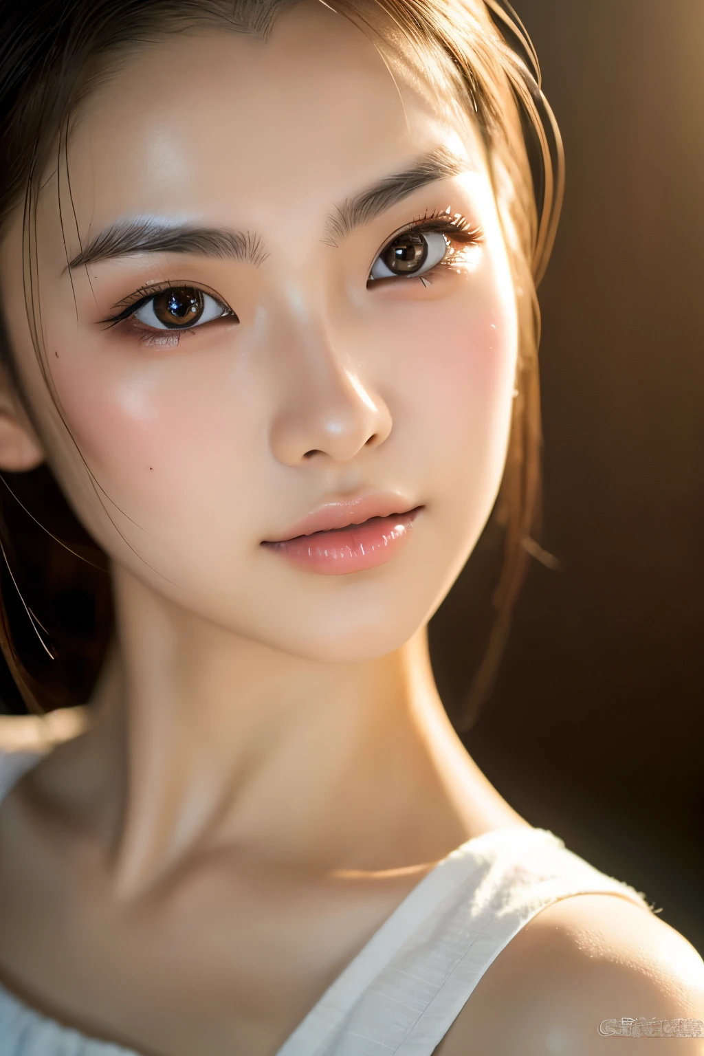 Japanese girl, Photorealsitic, Detailed skin, Detailed lips, Detailed eyebrows, PUPILS SPARKLING, depth of fields, ccurate, Super Detail, Best Quality, hight resolution, Anatomically correct, Textured skin, high details, High quality, short skirt, full body
