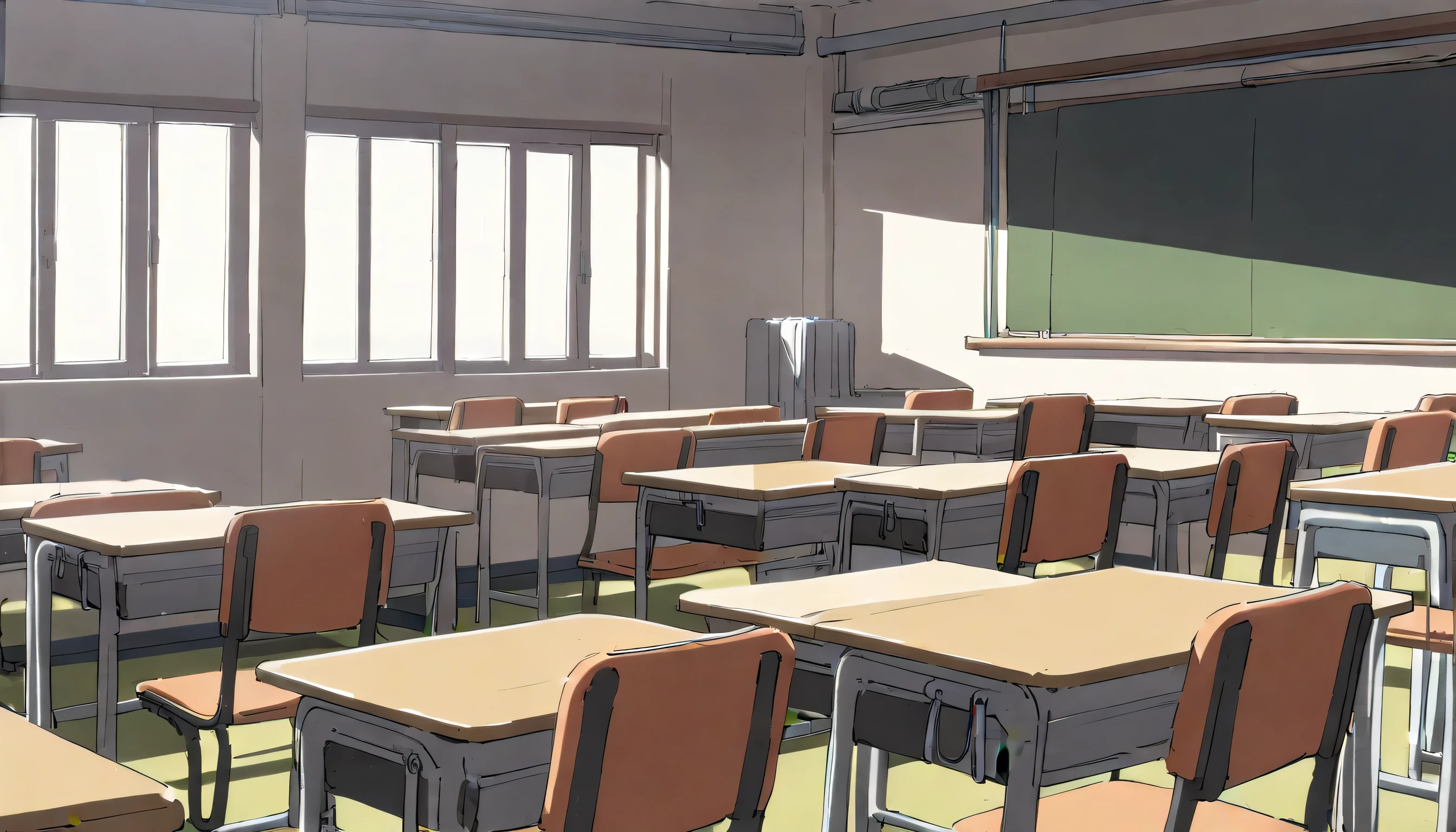 {{Artist: Sincos)}} (Masterpiece, best quality:1.2, highres) Background, Class room, modern Japanese, no people.
