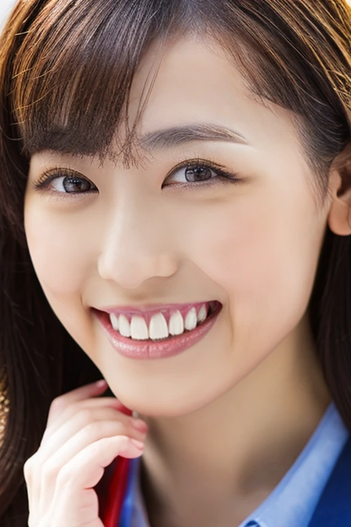 Highest Resolution, 4K, masterpiece: 1.3), Japanese Mature, A photo of a woman, sexy: 1.1, Beautiful Eyes, Slim figure, Realistic teeth, double eyelid, whole body, highest quality, detailed, At the office, business suit, Buckshot