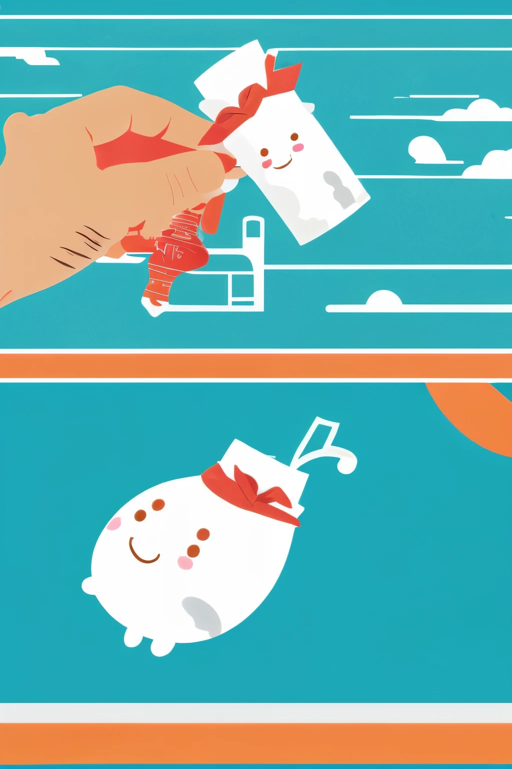sake bottle, Tokkuri, Ochoco, cute, Illustration, pop, no letters