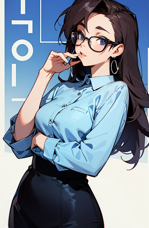 Cool women、sexy、office lady、Glasses、