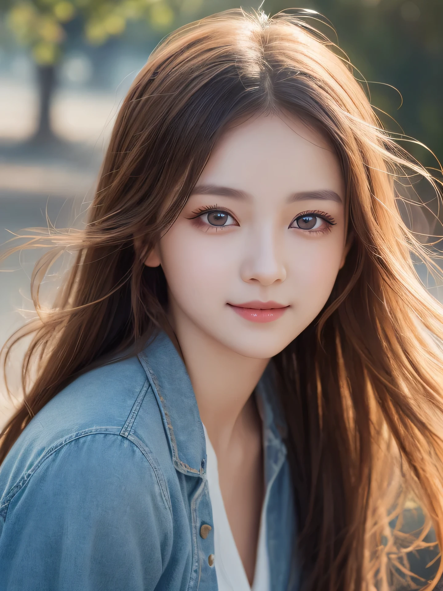 (1 young girl), wonderful face and eyes, (amazingly beautiful girl), (highest quality:1.4), (super detailed), (very detailed CG integrated 8k wallpaper), very detailed, High-definition RAW color photo, professional photography, delicate eyes, double eyelid, droopy eyes, smile, spring, 