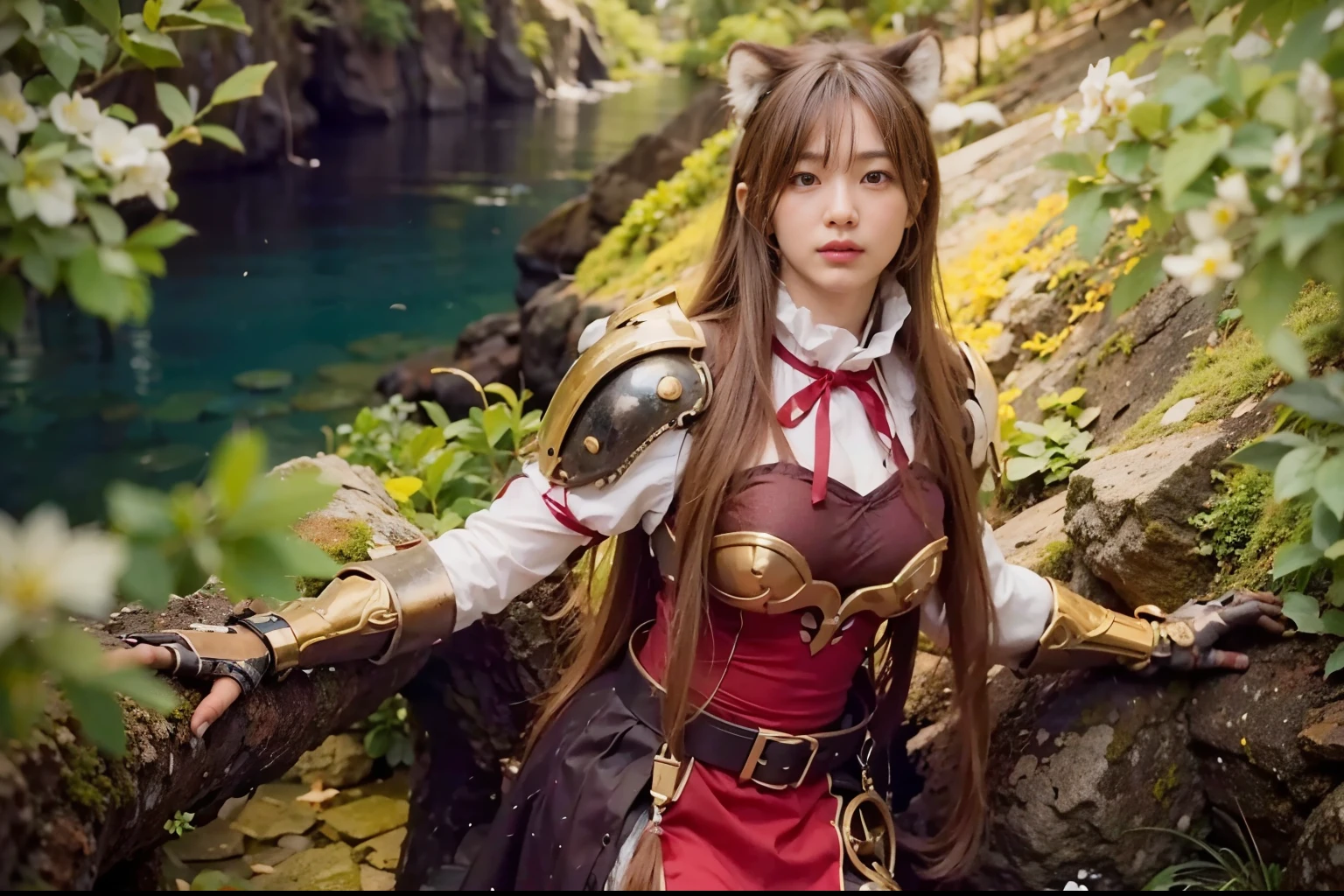 (masterpiece, best quality:1.2), (8k uhd, 16k, 32k, ultra high res), (photorealistic:1.37), (RAW photo), ultimate-realistic, ultimate-realistic details, ultimate-realistic texture, ultimate-intricate details, ultimate-realistic lighting, ultimate-realistic shadow, 1 japanese girl, ultimate-cute face, ultimate-RAW skin, ultimate-realistic eyes, (mechanical:1.4),  (armor), full body, wide shot