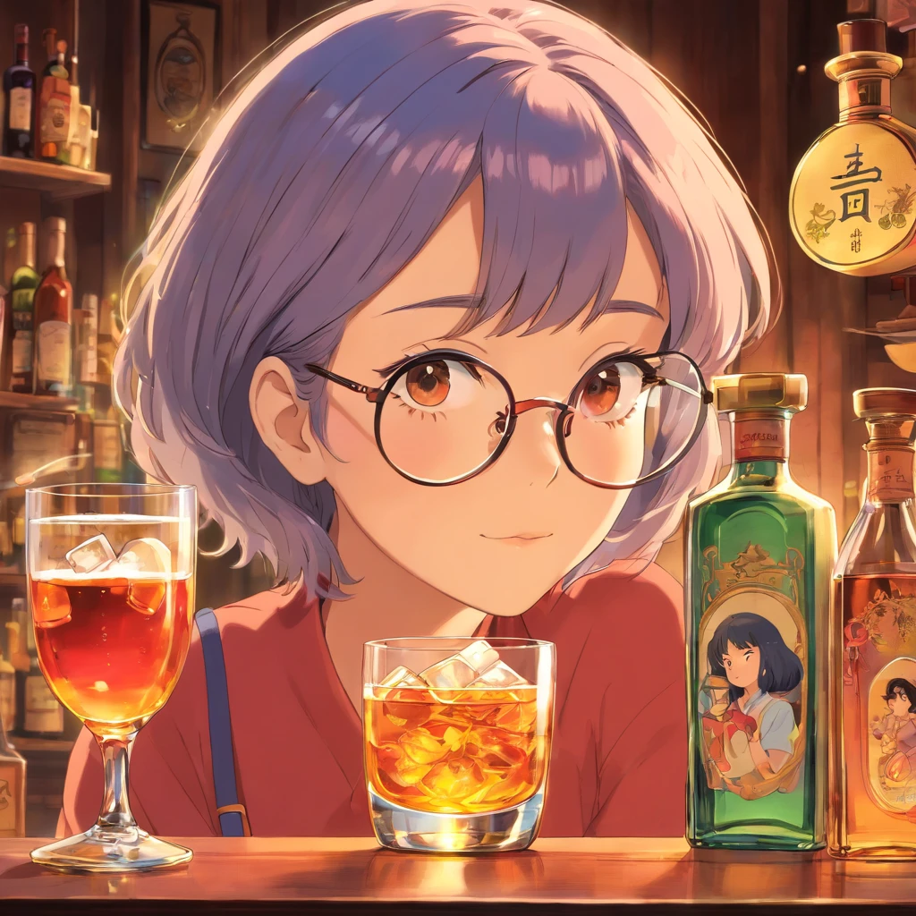 unique　liquor　woman　Glasses