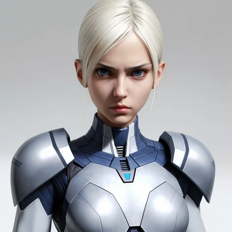 super soldier girl, slim, full detail face, killing eyes, europeans girl, white women, white skin, pretty face, small hip, narrow waist, xmech, high detail, realistic, photo quality, high quality, (photorealistic:1.4), science fiction, highly detailed, masterpiece, high-quality shadow, (face closeup)