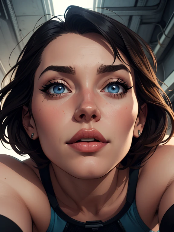 Personagem mulher estilo atompunk Fallout 4 cabelos pretos atriz Ella Purnell com marcas de guerras Imagem de desenho animado de uma mulher .Ilustracaoo estilo desenho animado, estilo de arte dos desenhos animados, estilo de arte dos desenhos animados, digital illustration style, estilo atompunk design de personagens altamente detalhado, arte digital detalhada coragem,actress Ella Purnell with black hair slim body Forest fan art, Design de cabelos pretos personagens de retrato, beautiful digital illustration, retrato de alta qualidade, Arte em quadrinhos, s . Eyelined eyes, medium bust and wonderful sexy clothes. image expression of sexual desire from waist to head illustration atompunk style Fallout 4 The perspective is from below, enfatizando a majestade e o poder da Gigante."atriz Ella Purnell cabelos pretos um close up de uma mulher com um vestido vermelho segurando uma arma, artgerm julie bell beeple, glamorosa Jill Valentine, inspirado em Raymond Swanland, Resident Evil, Artgerm Craig Mullins, Cutesexyrobutts, inspirado em Marek Okon, estilo de Raymond Swanland, Resident Evil inspired, Artgerm detalhado