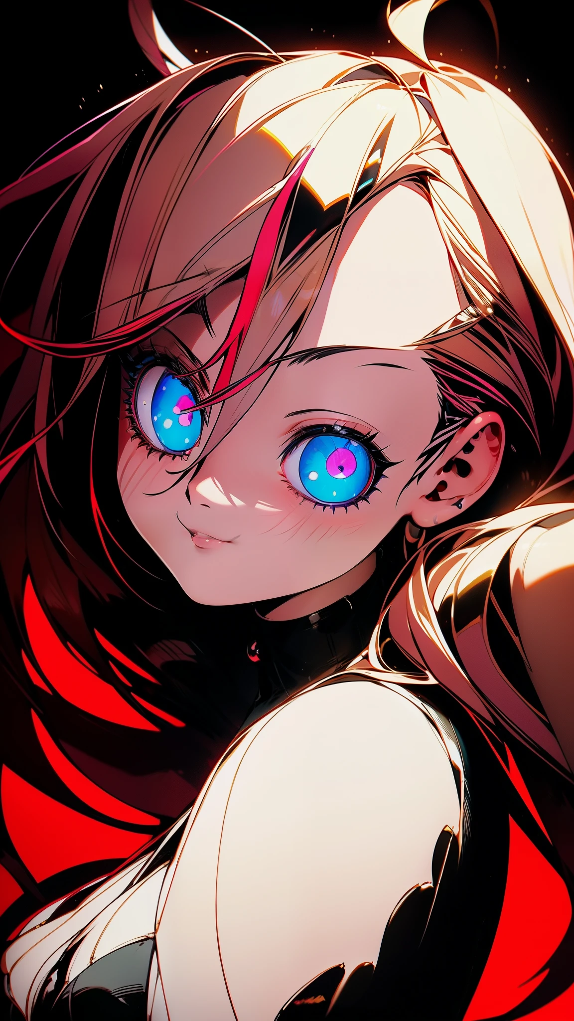 Masterpiece, Superb Girl, Cute Girl, Bust, High Detail Eyes, Perfect Eyes, Portrait, High Detail Face, Same Eyes, Glare, Rainbow Color, Global Illumination, Soft Light, Dream Light, Digital Painting, 8K Close-up, Fantasy, Night Sky, Stars, Nebula, White Crystal, Moonlight, Serenity, Summer, (8K:1.1)