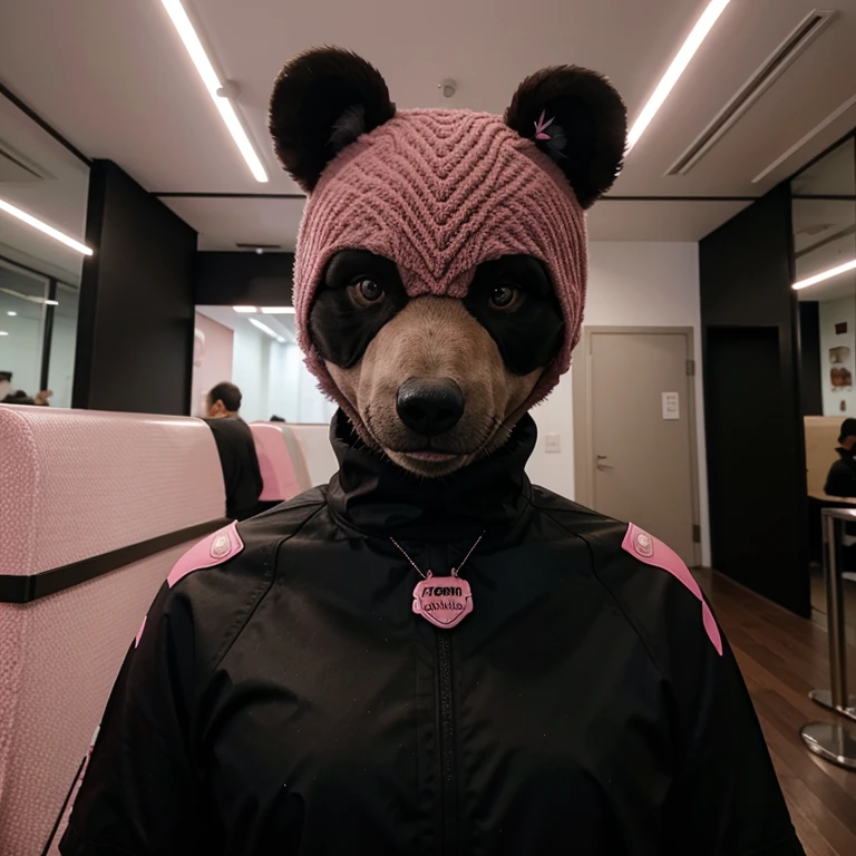 MMoletomcom urso rosa e preto