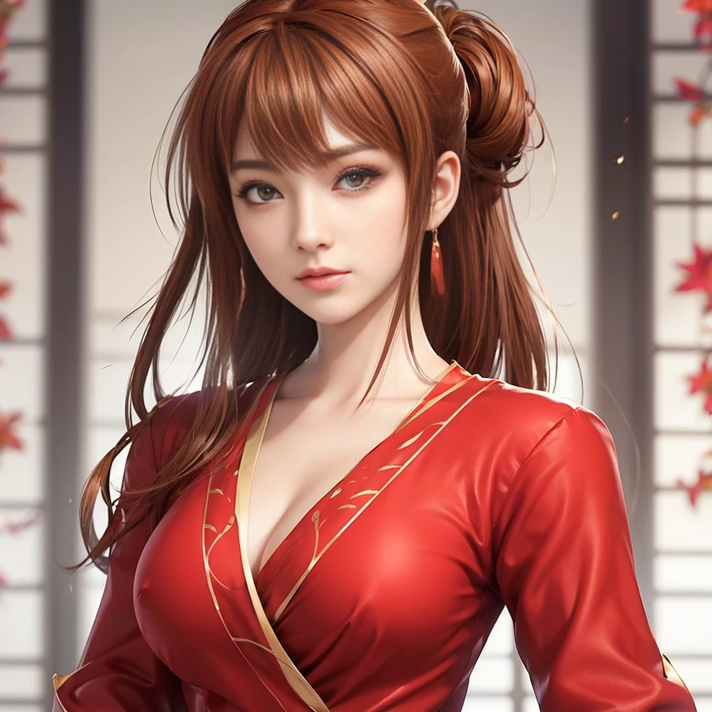 Kasumi, (best quality,ultra-detailed),(Realistic:1.37), beautiful and detailed face, Ultra-realistic texture, delicate face, delicate body, vivid colors. High definition, 8k. athletic body.
