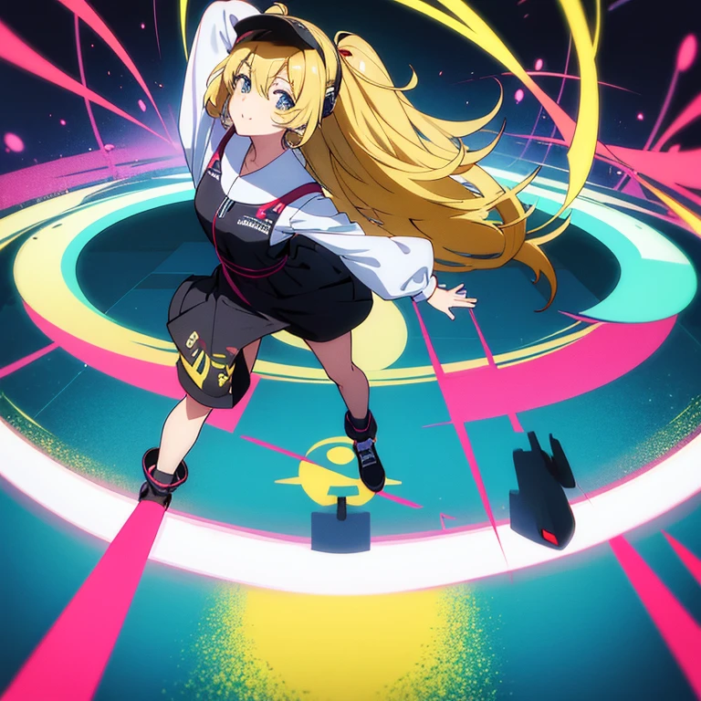 two anime girls in headphones are playing music on a turntable, anime vibes, anime style 4 k, ig studios anime style, nightcore, 8 0 s anime vibe, anime girls, anime style. 8k, lofi artstyle, dj sura, anime moe artstyle, anime style illustration, trending on cgstation, anime style artwork, e - girl flying attack dancing
