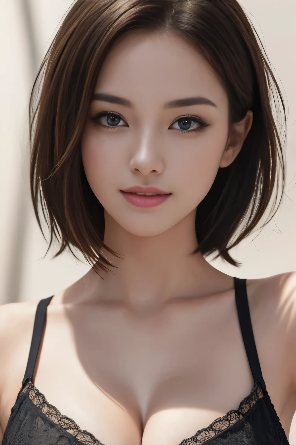 Fashion model 25 years old [[[[close-up]]], [[[[chest]]]], [[[[neck]]], [shoulders]]]]], Perfect eyes, Perfect iris, Perfect lips, Perfect teeth, Perfect skin, Soft front light, Glow, HDR, (Soft color: 1.2), Best quality, masterpiece, ultra high res, (photorealistic:1.37), raw photo, 1girl, long hair, beautifull eyes, beautifull face, detailed eyes and face, t-shirt, dynamic lighting, in the dark, table top, highest quality, realistic, Super detailed, finely, High resolution, 8k wallpaper, 1 beautiful woman, light brown messy hair, He is wearing an open-necked shirt., sharp focus, perfect dynamic composition, beautiful and detailed eyes, thin hair, Detailed realistic skin texture, smile, close-up portrait, model body shape, mile, close-up portrait, model body shape, body shape,cleavage, tropical beach, thin and long legs Translated with DeepL.com (free version)Top Quality, Masterpiece, (Realistic:1.2), 1 girl, detailed face, beautiful eyes, (Masterpiece:1.2, Top Quality), (fine beautiful eyes: 1. 2), (highly detailed Cg Unity 8K wallpaper, Masterpiece, Top Quality, super detailed, best shadow), (detailed background), (beautiful detailed face, beautiful detailed eyes), high contrast, (best lighting, very delicate and beautiful),1girll, beautiful detailed glow, glamorous body, blond hair, purple eyes, best quality, Masterpiece, (Real:1. 2),tropical seaside, very detailed, super high resolution, super high image quality,
(masterpiece:1.3), (8k, photorealistic, RAW photo, best quality: 1.4), (1girl), beautiful face, smile, (realistic face), (black hair, short hair:1.3), beautiful hairstyle, realistic eyes, beautiful detailed eyes, (realistic skin), beautiful skin, (Sexy sleeveless),  (F cup bust), absurdres, attractive, ultra high res, ultra realistic, highly detailed, golden ratio