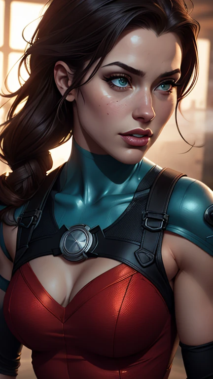 um close up de uma mulher em um vestido verde com uma espada, extremely detailed artegerm, Wlop Ross sorteios, sedutor elfo princesa cavaleiro, ashé, garota de armadura, girl of the zodiac knights, style , garota elfa, uma guerreira loira sexy, uma guerreira loira esmeralda, elfa, Ross Draws 1. 0, up modela close up of a woman in a red dress holding a gun, artgerm julie bell beeple, glamorosa Jill Valentine, inspirado em Raymond Swanland, Resident Evil, Artgerm Craig Mullins, Cutesexyrobutts, inspirado em Marek Okon, estilo de Raymond Swanland, Resident Evil inspired, Artgerm detalhado